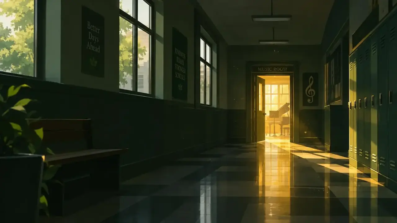 《课间十分钟的铃》操场与放映机场景剧照